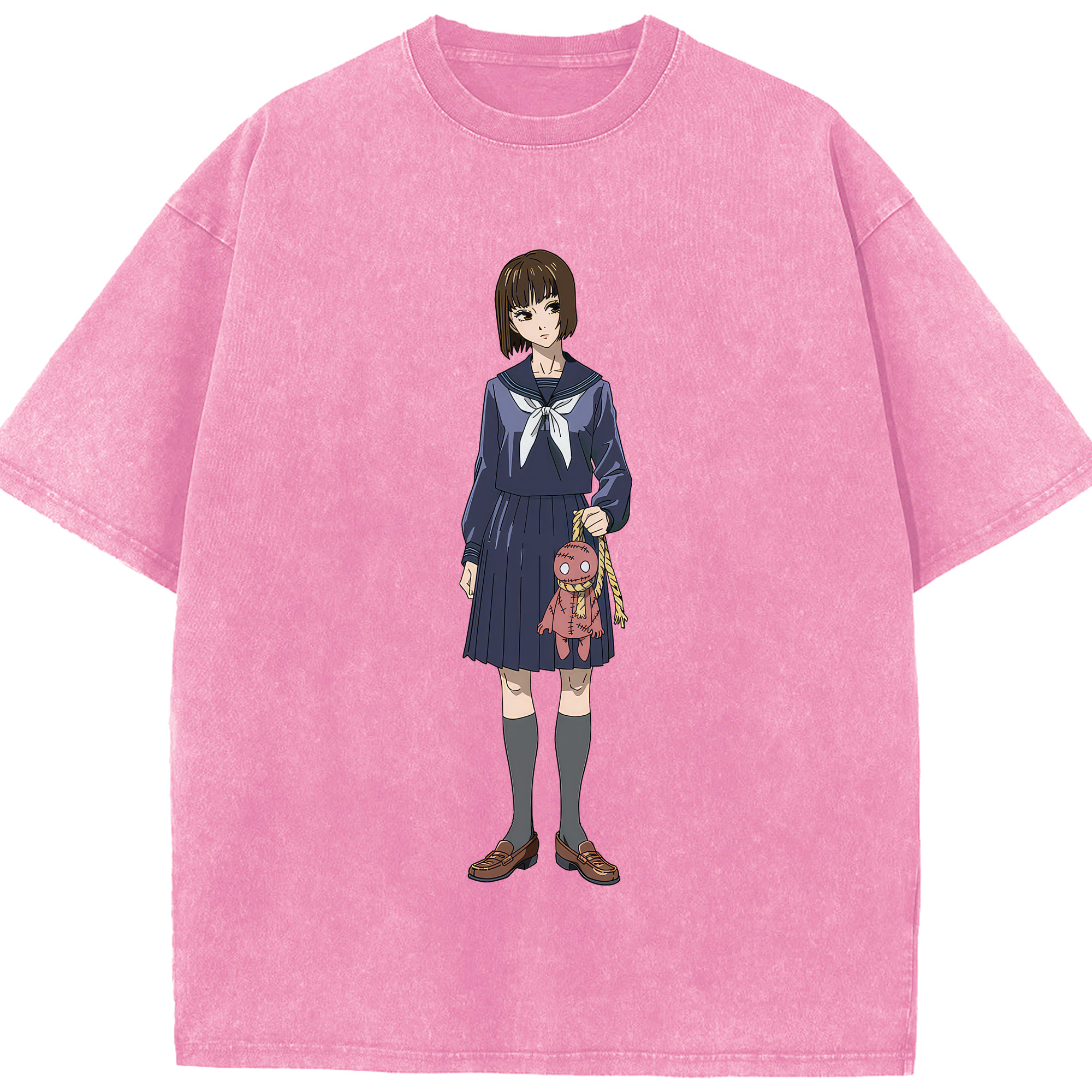 （画像用） 呪術廻戦 Jujutsu Kaisen 綿100% ヴィンテージ風 半袖Tシャツ（フロントプリント）